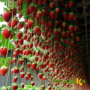 Клубника ампельная Анастасия купить по цене от 370р. в интернет-магазине «Посадика» с доставкой почтой в в Соликамске и по всей России – [изображение №1].