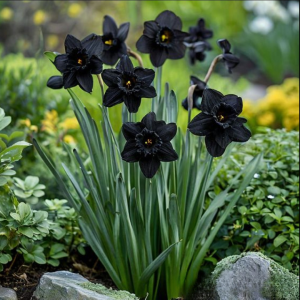 Нарцисс Тень Королевы купить по цене от 500р. в интернет-магазине «Посадика» с доставкой почтой в в Соликамске и по всей России – [изображение №1].